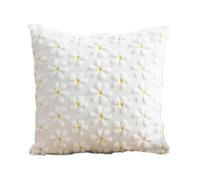 Lerpwige 45 x 45 cm Housses de coussin Easters Bunnys Fleurs Imprimé Housse de coussin Décoration de fête pour chambre d'enfant