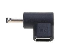 Lerpwige 5,5 x 2,5/3,0 x 1,1/3,5 x 1,35/4,0 x 1,7/4,8 x 1,7/5,5 x 2,1 mm - Connexion USB à 90° 5525 mâle vers USB C mâle