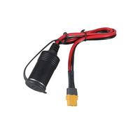 Lerpwige 50/150 cm XT60 Connecteur femelle Adaptateur de voiture Câble de charge de port femelle Câble de sortie de voiture 30 A Avec protection anti-poussière