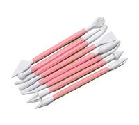 Lerpwige 8pcs Fondant À Gâteau Gâteau Outil Moule À Gâteau Scrapper Gâteau Outil Modélisation d'argile À Double Fin Outil Sculpture Facile À Utiliser