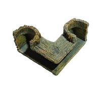 Lerpwige Abri tunnel en résine pour aquariums, décoration d'angle, cachettes pour poissons, crevettes, aquariums, accessoires d'aménagement paysager