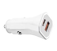 Lerpwige Adaptateur de chariot de chargement rapide 38 W avec double port - Chargeur de véhicule en plastique - Mise à niveau pour les voyageurs d'affaires et les trajets