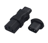 Lerpwige Adaptateur professionnel mâle femelle C8 à C7/C13/C15/C5 ABS Easy mâle femelle