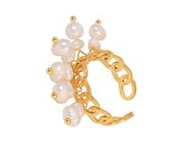 Lerpwige Anneaux d'ouverture tendance en acier inoxydable doré pendentif cœur accessoires pour femmes vêtements confortables et utilisation du temps bagues femmes tendance, comme décrit