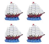 Lerpwige Aquariums Paysage Plante Artificielle Aquarium Aquarium Aménagement Paysage pour Élevage de Crevettes Ornements Paysage Voile Bateaux Artisanat Stable Aquarium Navire Ornements