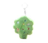 Lerpwige Arbre de Noël à la mode robuste PP coton ornement jouet porte-clés doux et beau pour décoration d'atmosphère de festival