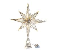 Lerpwige Arbre De Noël LED Star Toppers Décoration De Cime d'arbre À Piles Décoration De Noël Ornement De Chaîne Nouvel an LED Toppers Lights