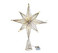 Lerpwige Arbre De Noël LED Star Toppers Décoration De Cime d'arbre À Piles Décoration De Noël Ornement De Chaîne Nouvel an LED Toppers Lights