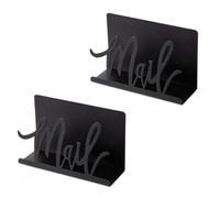 Lerpwige Artistique Black Metal Mail Élégant Organisateurs De Mail En Métal Noir Et Cutter Stoareg Rack Pour L'efficacité De Bureau