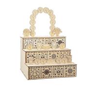 Lerpwige Autels en Bois pour Le Jour des Morts Affichage De La Mémoire Boîte D'ombres Traditionnelle Ofrenda avec Crâne Décoration De Bureau Maison en Bois du Jour des Morts