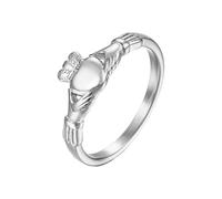 Lerpwige Bagues de Claddagh pour couples avec symboles emblématiques d'amour, d'amitié et de fidélité, adaptées pour les occasions spéciales, au quotidien, symbole d'amour, Steel Color, Comme décrit