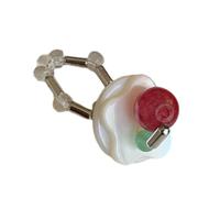 Lerpwige Bagues élastiques réglables Bagues élastiques uniques en plastique pour fête Charmante articulation asymétrique Doigt élastique, Comme décrit