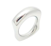 Lerpwige Bagues irrégulières élégantes conçues pour les femmes qui aiment se démarquer, adaptées à diverses tenues et événements tendance, Steel Color, Comme décrit, Comme décrit.