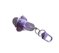 Lerpwige Beau Porte-clés Charme Animal de Mer Sac Créatif Décoration Résine Design pour Sacs Gadgets Mode Jeune Porte-clé Animal Mignon, Poisson violet, taille unique