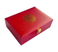 Lerpwige Boîte de présentation pour bijoux avec plusieurs compartiments - Organisateur d'accessoires - Accessoire de mariée - Présentoir à bijoux élégant - Mallette de rangement, taille unique, Comme