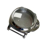 Lerpwige Boîtier de montre en acier inoxydable 44 mm avec poignée pour la plupart des marques de montres de réparation de mouvement Accessoires d'entretien Boîtier de mouvement, Sable clair.