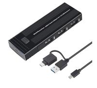 Lerpwige Boîtier de protection Fast Solid Disk compatible USB C 3.2 Boîte en aluminium sans outil Convient pour plusieurs longueurs