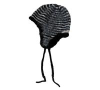 Lerpwige Bonnet tricoté respirant et chaud à rayures avec rabat d'oreille pour protections hivernales et aventures en plein air, a, taille unique