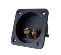 Lerpwige Bornes à ressort anti-vibration pour caisson de basses et systèmes HiFi avec contacts plaqués or Terminaux professionnels pour caisson de basses
