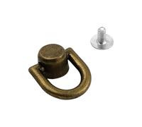 Lerpwige Boules rotatives en D Anneaux Boulons Porte-monnaie Fabrication de fournitures pour l'artisanat du cuir et du portefeuille Améliorations des fournitures d'artisanat en cuir, bronze