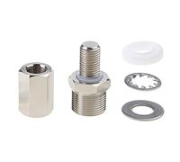 Lerpwige Boulons d'antenne CB haute performance - Adaptateur de montage en cuivre avec connecteur SO-239 - Pour filetage 3/8 x 24 - Pour antennes radio CB Ham