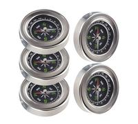 Lerpwige Boussole précise de 60 mm pour la randonnée en plein air Camping Motorisation en bateau Survie Boussole ronde Boussole de poche en acier inoxydable