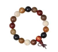 Lerpwige Bracelet de poignet tendance avec perles de prière élastiques en bois de santal - Bracelet élégant pour la pleine conscience