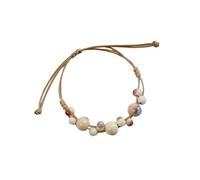 Lerpwige Bracelet élégant en céramique - Accessoire de chaîne de poignet avec surfaces brillantes pour plus de confort et de durabilité - Bracelet au design unique, taille unique, Comme décrit