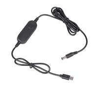 Lerpwige Câble d'alimentation USB type C vers DC5521-12-W Step Up avec interrupteurs pour routeur, appareil photo, lumière LED, ventilateur de refroidissement, transformateur de courant en plastique