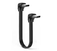 Lerpwige Câble de charge plat de type C vers type C 66 W pour smartphones, tablettes et ordinateurs portables Option 90 degrés Cordon USB C en silicone souple