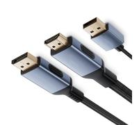 Lerpwige Câble de connexion HDTV vers DisplayPort haute vitesse 4K @ 60 Hz HDTV vers port d'affichage Câble adaptateur
