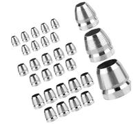 Lerpwige Cales de rechange en acier inoxydable pour marteau - 3 tailles : 8 mm, 10 mm, 12 mm - Cales rondes en acier pour haches