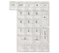 Lerpwige Capuchons De Touches en De Glace pour Clavier Numérique 22 Touches Pratiques Améliorent L'esthétique des Claviers