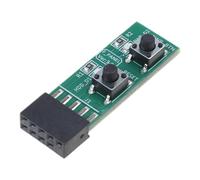 Lerpwige Carte mère PCB 2 x 5 broches ResetPower Commutateurs pour PC de bureau
