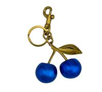 Lerpwige Chaîne de clé Cerise Bleue Unique Charme Cerises Porte-clés Porte-clés Pendentif Décoration pour Sacs à Dos et Portefeuilles Porte-clés Unique