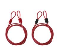 Lerpwige Chaîne de vélo de sécurité en acier avec extrémité ronde - Câble en acier - Accessoires de vélo pour homme et femme - Chaîne de volant d'inertie