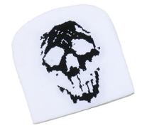 Lerpwige Chapeau d'activité de plein air modèle crâne décontracté sport confortable tricoté pour activités de plein air et vêtements décontractés chapeau froid, Blanc, Taille Unique