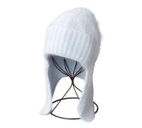 Lerpwige Chapeau de trappeur tricoté multifonction avec cache-oreilles isolés, chapeau d'hiver tendance pour hommes, femmes, enfants, accessoires d'hiver pour la famille, bleu ciel, taille unique