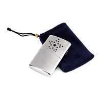 Lerpwige Chauffe-tasse pour l'extérieur Ultra léger sans flamme Sac à main portable portable avec poche pour la pêche Pour l'intérieur Pour chauffe-hiver Réutilisable Chauffage portable en métal