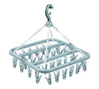 Lerpwige Cintre à vêtements haute capacité avec 32 clips multiples, économe en espace, cadre pliable, séchoir à vêtements pour appartements, cintre pour usage extérieur