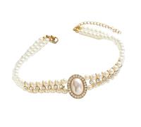 Lerpwige Collier de perles multicouches rétro vintage au design léger pour un port quotidien confortable pour femme, bijou tendance vintage multicouche