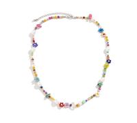 [Lerpwige] Collier ras du cou en fausses perles et fausses perles multicolores multi-usages pour femme Bijoux de tous les jours