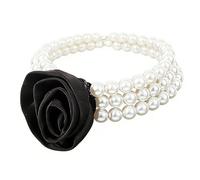 Lerpwige Collier ras-du-cou vintage en résine résistante aux allergies - Option durable pour les peaux sensibles - Collier rose classique, One Size, Comme décrit, Comme décrit.