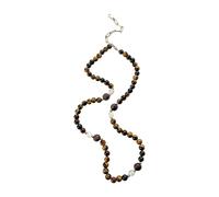 Lerpwige Collier unisexe en perles de cristal simple, beau design, parfait pour tous les jours, festival, cadeau de tous les jours, collier en pierre