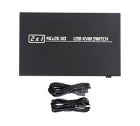 Lerpwige Commutateur HDTV 2 ports Plug and Play avec hubs USB HDCP 1.4 Prise en charge des hôtes de surveillance, claviers communs, souris