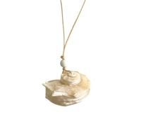 Lerpwige Conch Pendentif Colarbone Collier en Coquillage et Câble Bijoux Portables pour Femmes Style de Plage Accessoire Multi-couche Collier