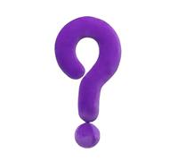Lerpwige Coussin en peluche en forme de point d'interrogation - Coussins de siège - Pour chambre à coucher, canapé, chaise