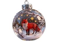 Lerpwige Décorations de Noël durables en acrylique solide Décoration suspendue Design facile à monter pour les atmosphères de festival Décoration de Noël Faune polyvalente