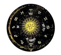 Lerpwige Divinations Tapis Sonon Lune autels Coussin pour cartes de tarot astrologie Pendule Tapis pour guérir Dieu