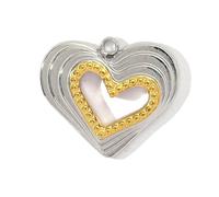 Lerpwige Double Color Heart Moon Étoile Papillons Abeille Charme Acier Inoxydable Pendentif Bijoux 11 Charme Polyvalent Pour Des Occasions Spéciales Ensemble Collier Papillon Étoile Lune, taille
